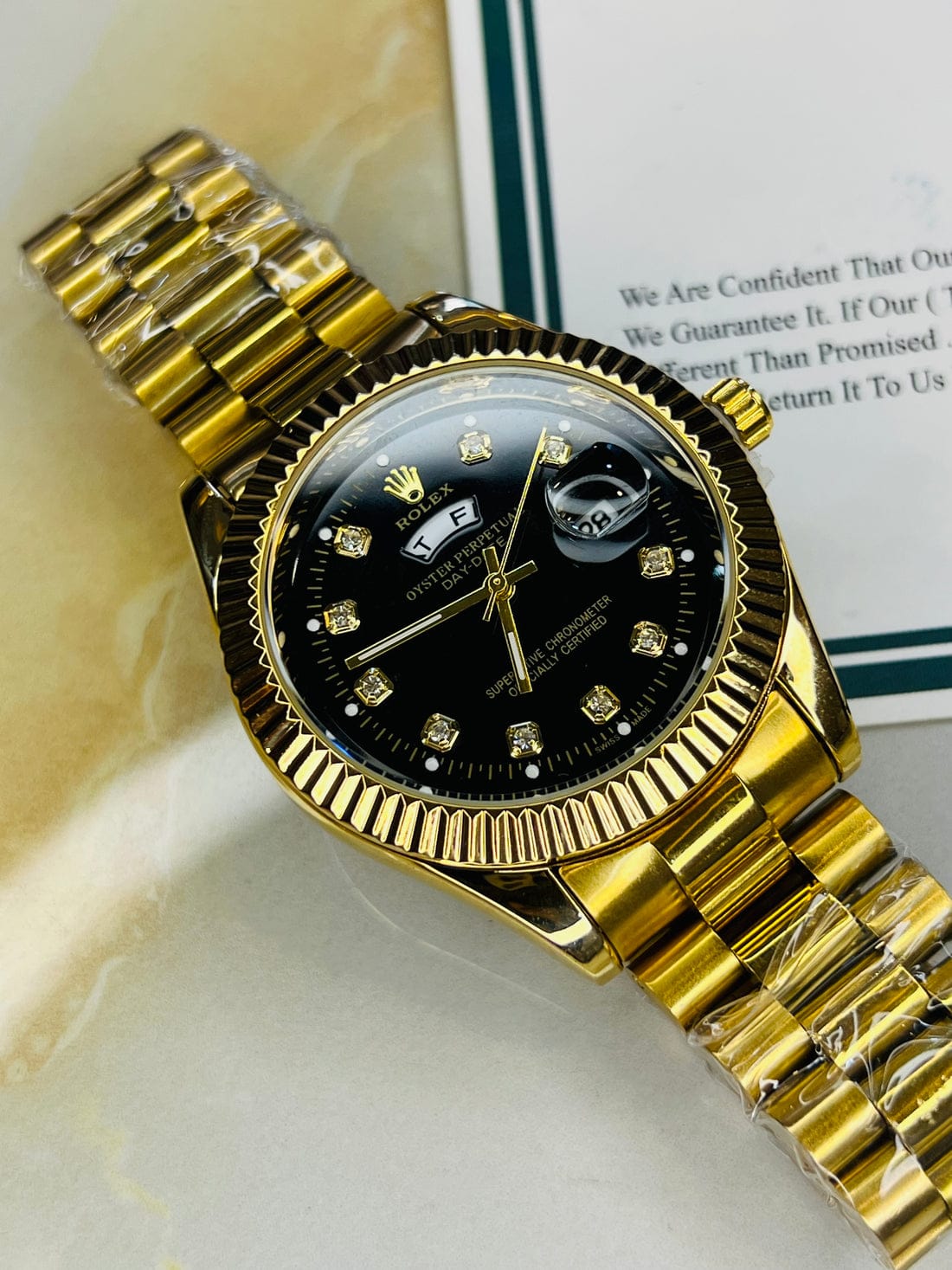 ROLEX Premium Day Date All Gold Dial Watch