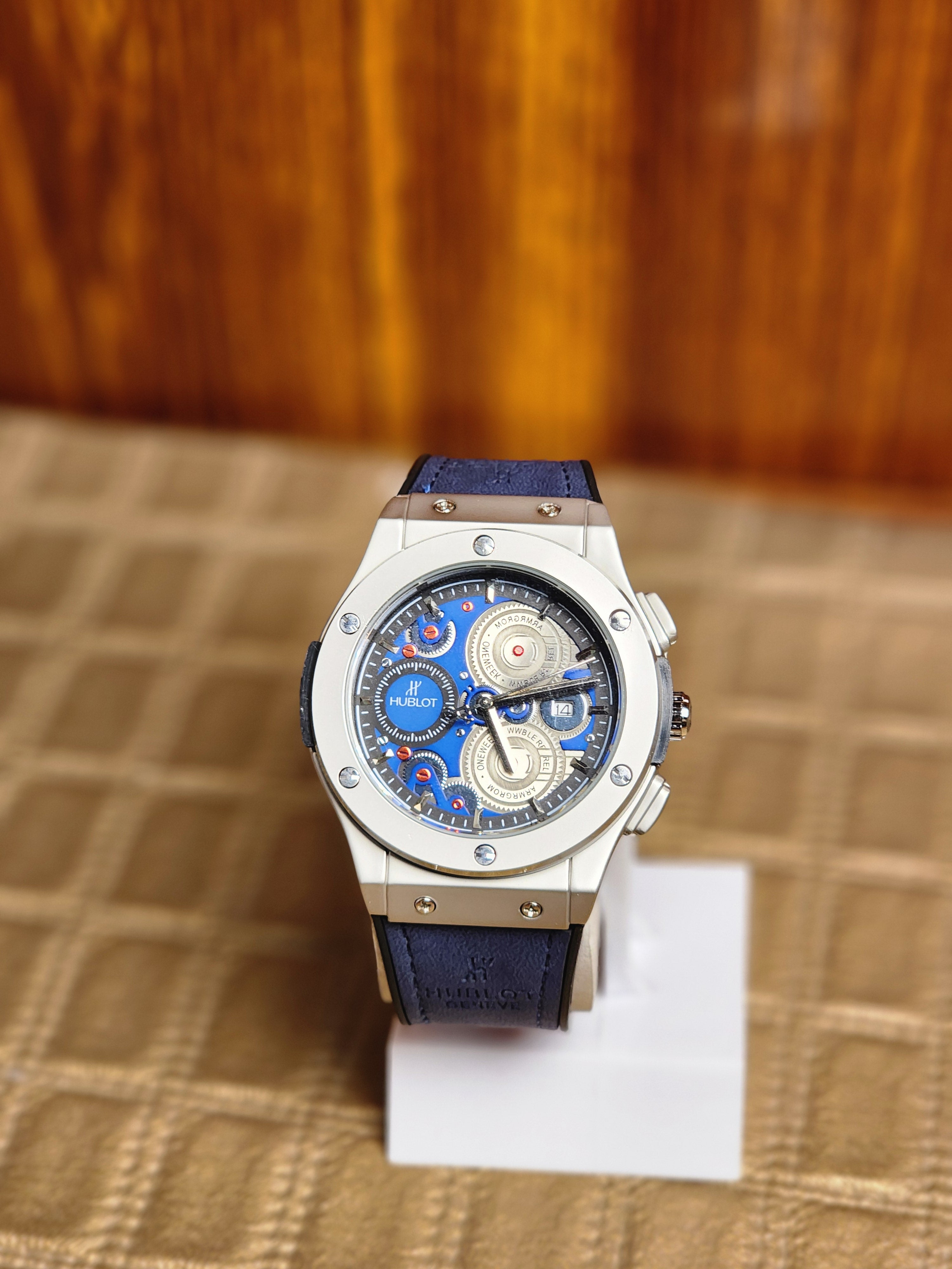 HUBLOT LEATHER STRAP WATCH ⌚️