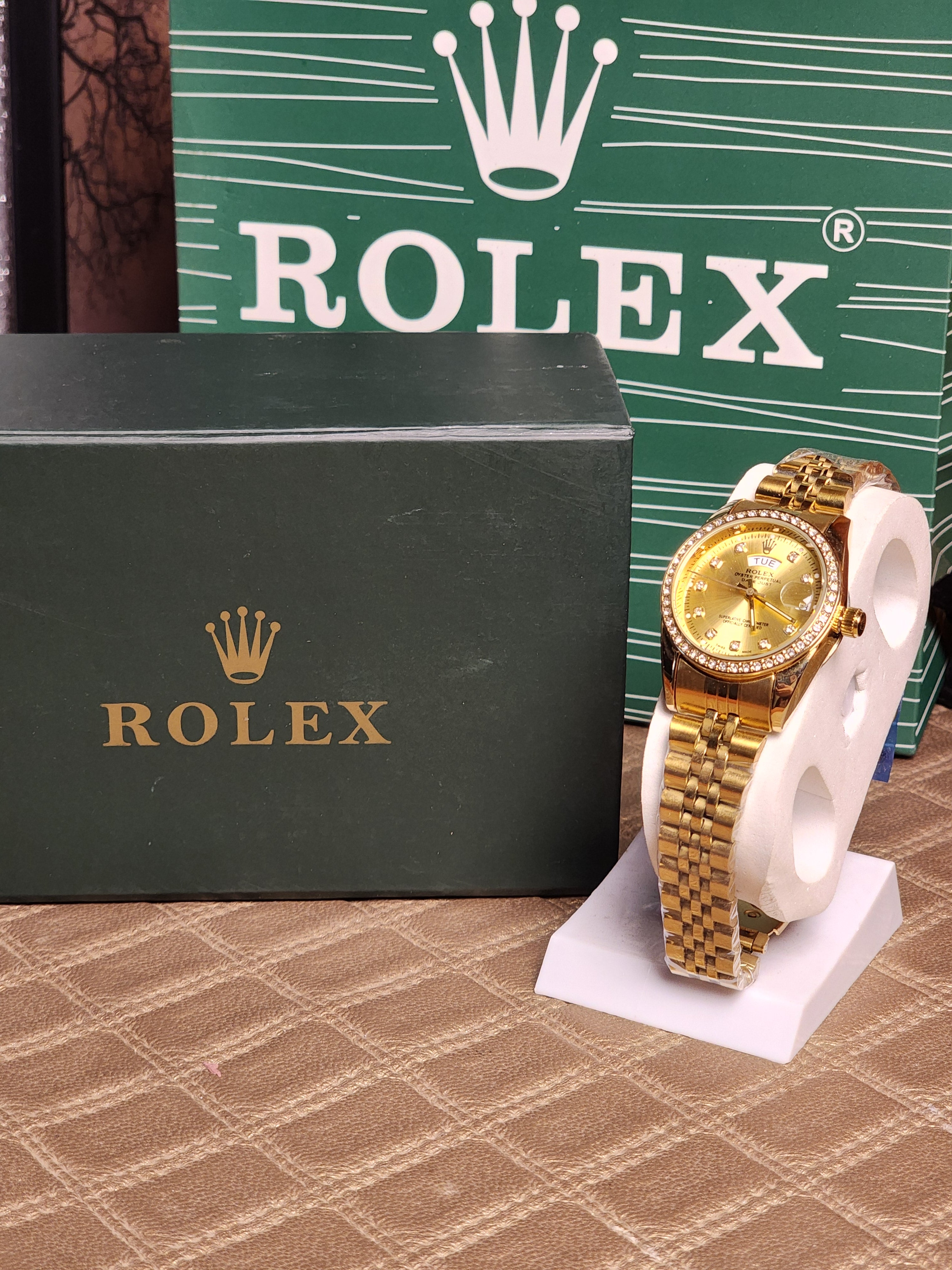 ROLEX DIAMOND DIAL WATCH FOR WOMEN